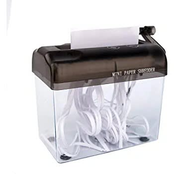 Manual Paper Shredder -black