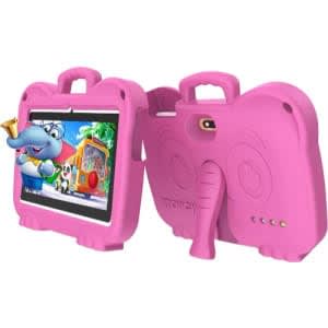 Kt4 Kids Tablet Pc With Free Gifts - 7" - 128GB ROM - 6GB RAM - Wifi - 4000mAh - Pink