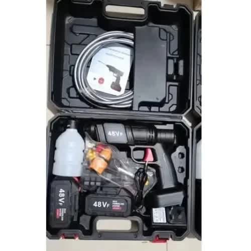 Double Battery Rechargeable Cordless Multi-purpose Car Washer - 48vh - 15000