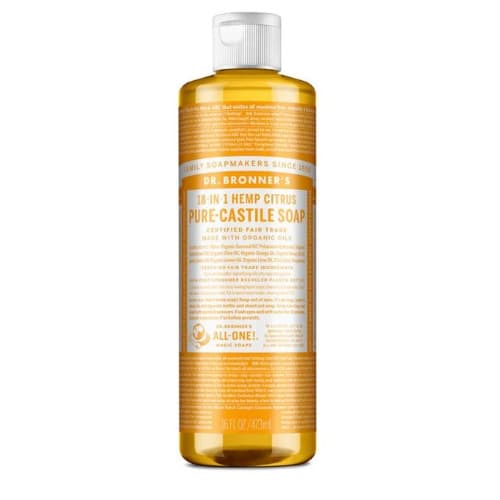18-in-1 Uses Pure-castile Liquid Soap Citrus,16oz 473ml