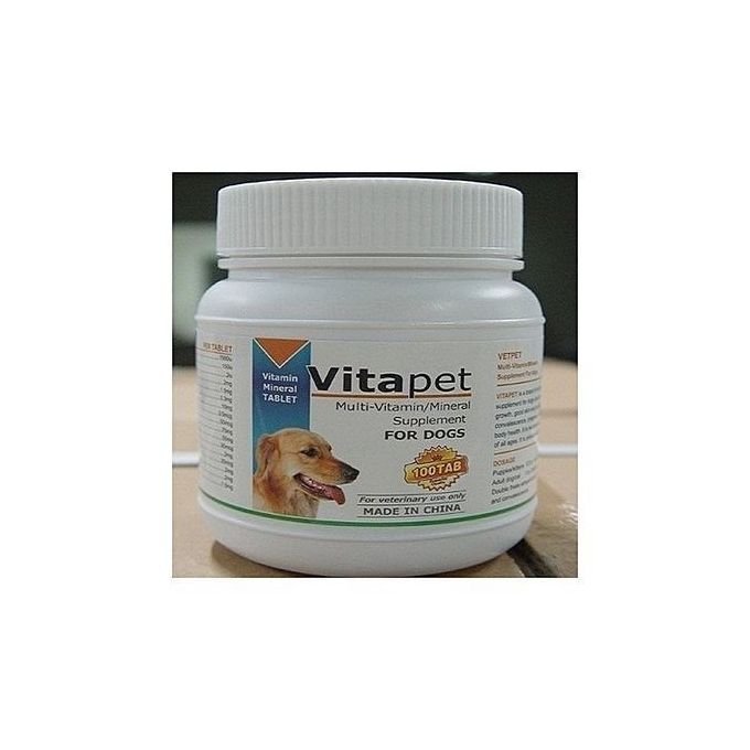 Vitapet Multivitamins/Mineral Supplement For Dog100Tabs