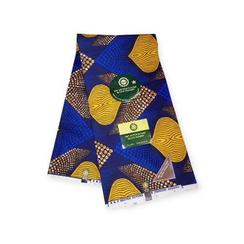 Blue Hollandaise  Wax Wrapper - 6 Double Length Yards