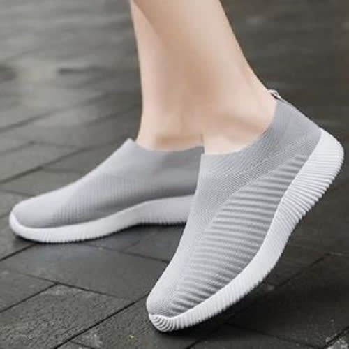 Unisex Breathable Sport Sneakers - Grey