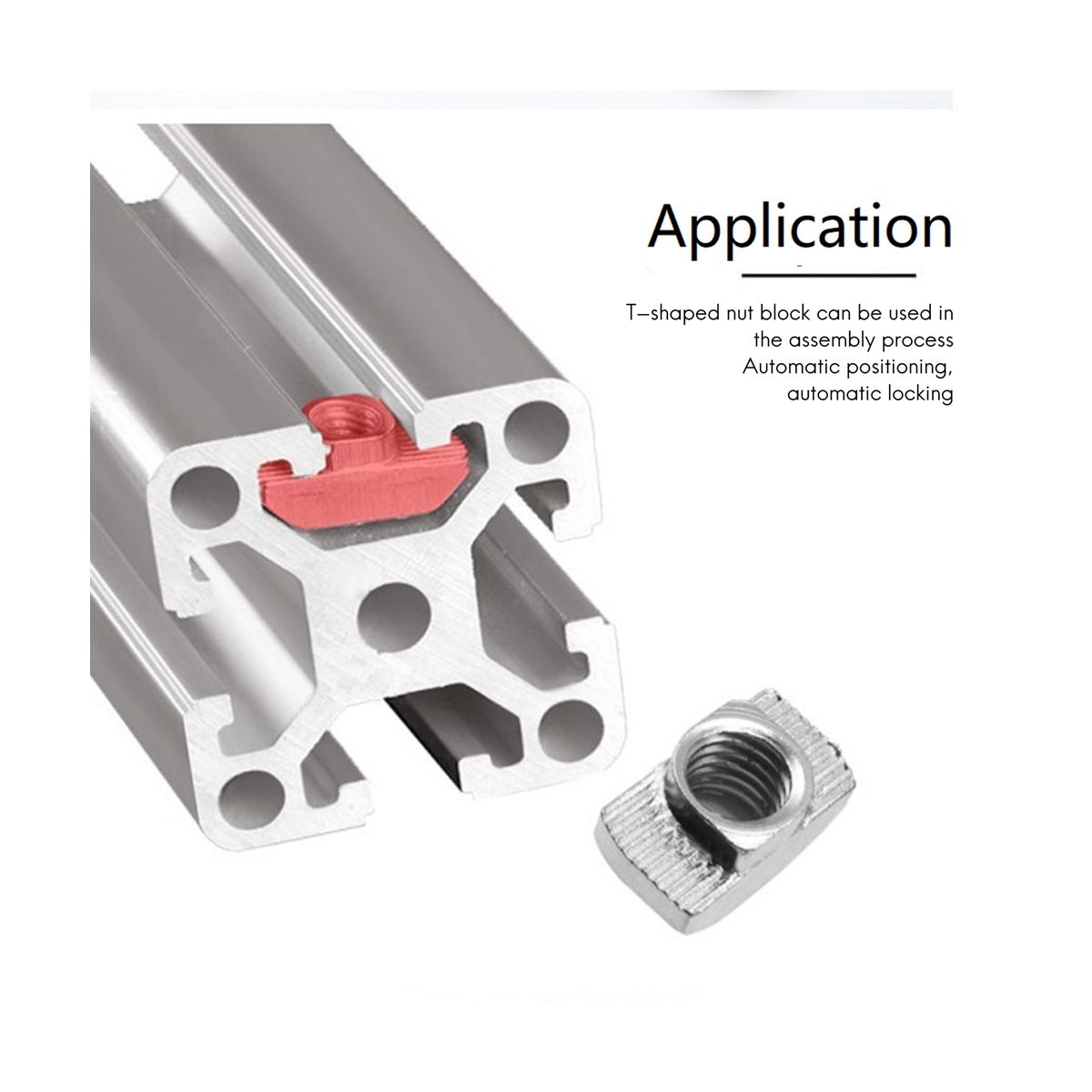 200 Pieces 2020 Series T Nuts T-Slot Nut Hammer Head Fastener -Plated Carbon Steel Sliding T Nuts M5T Nuts