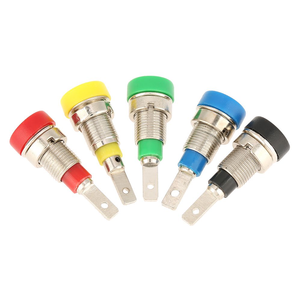5PCS Mixed Color Banana Socket 2.0mm Jack For Panel