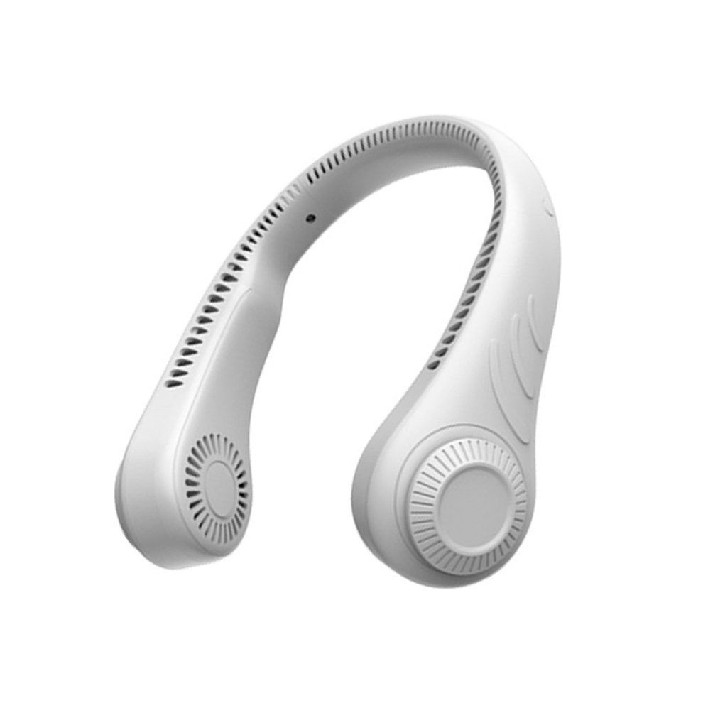 Hanging Ne K Fan  Less Fan Ne Kband Leafless Fan USB Mini Ne Kla E Fan-white