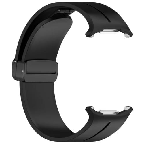 Silicone Sport Strap With Magnetic Buckle For Samsung Galaxy Watch 7 Ultra - Black