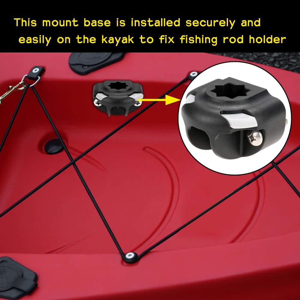Boat Kayak A Fishing Rod Holder Mount Base Nylon Mount Base