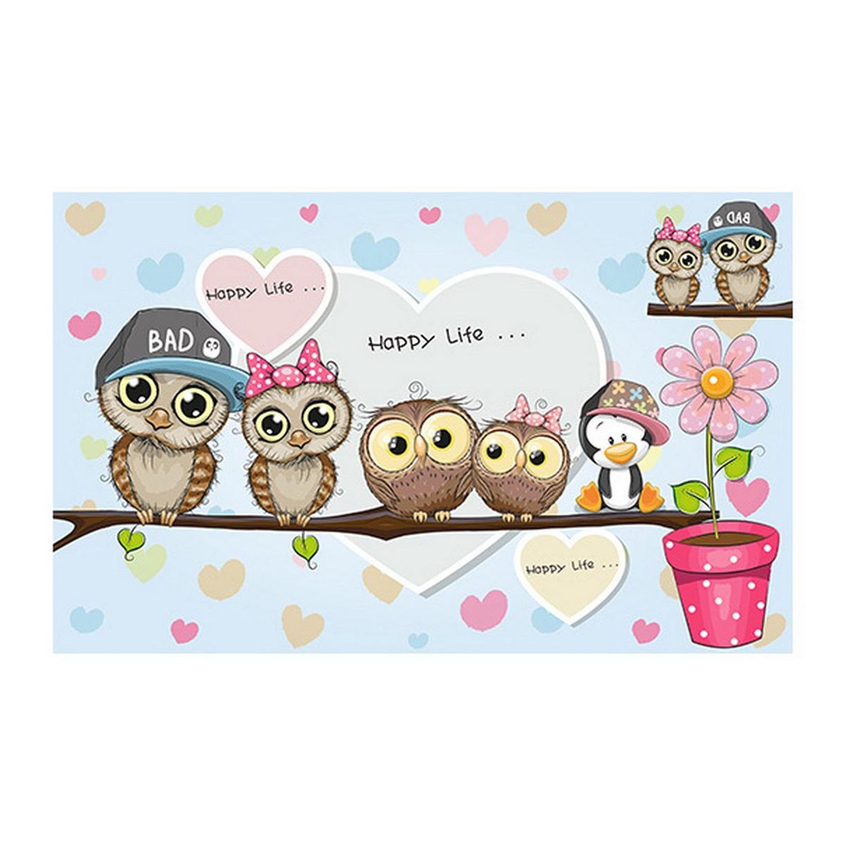 Kitchen Floor Mat Animals Print Living Room Welcome Mat D