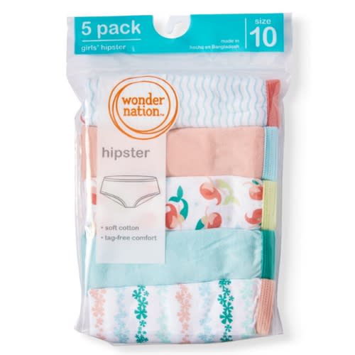 Girls 5-pack Hipster Underwear Pant