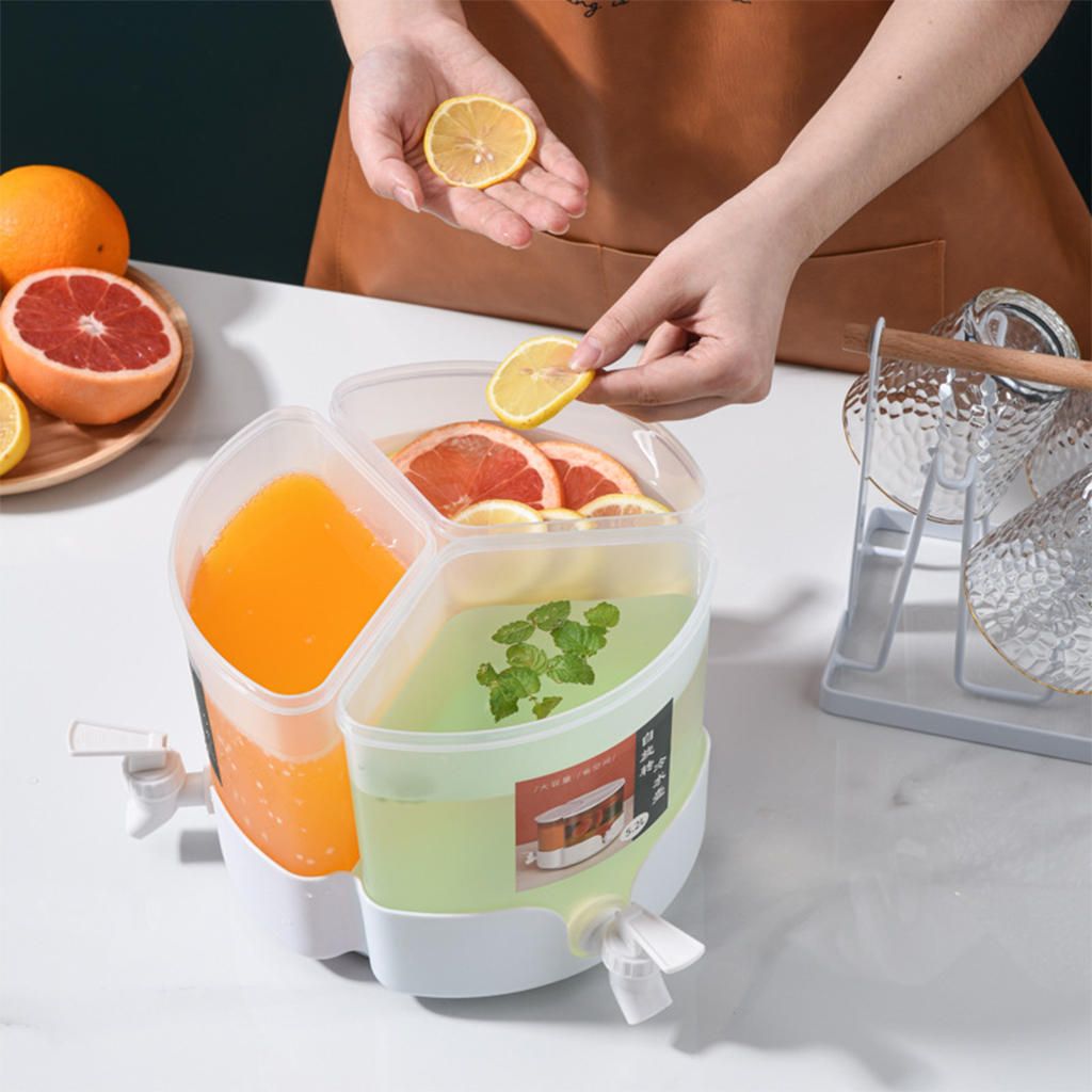 Turntable Beverage Dispenser Water Jug For Lemonade Juice Pitcher