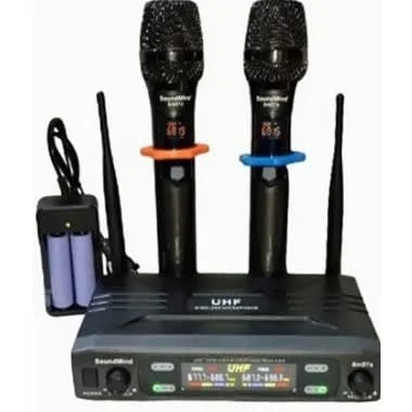 Professional Wireless Microphone with Adjustable Frequency & Rechargeable Batteries