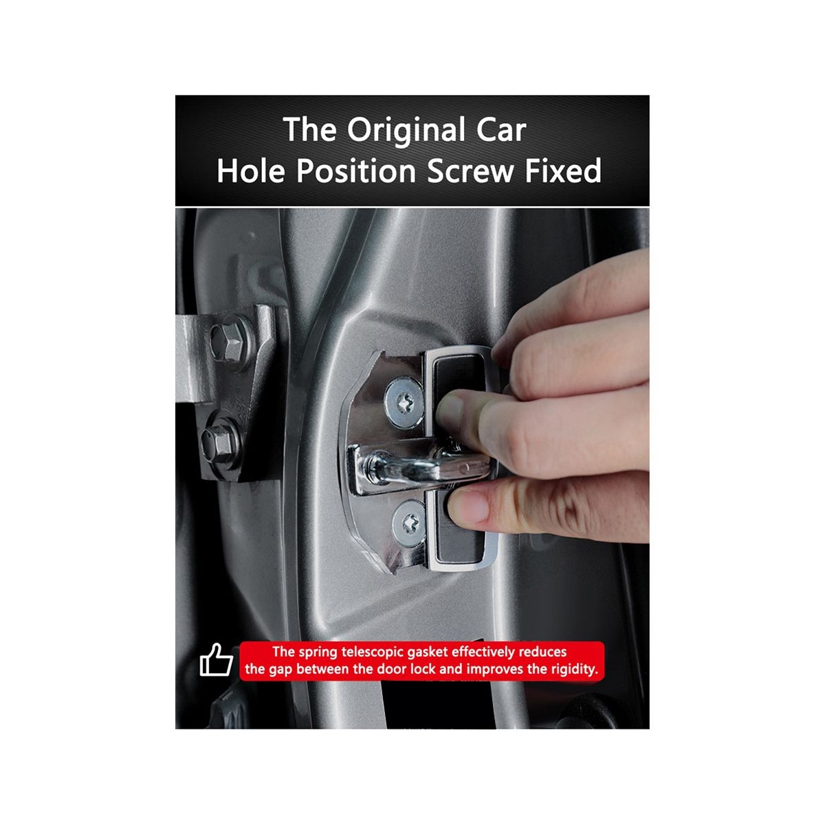 Car TRD Door Lock Buckle Upgraded Stabilizer Protector Latches Stopper for Lexus Toyota Eliminate Noise Space Lock