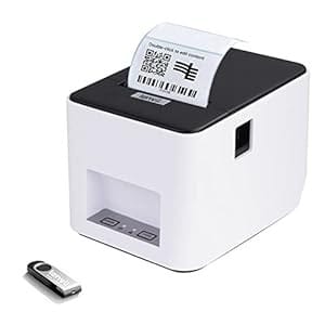 Lenvii Lv-r388 3 Inch Thermal Label Printer - 80mm Barcode Printer - Usb Port Label Maker
