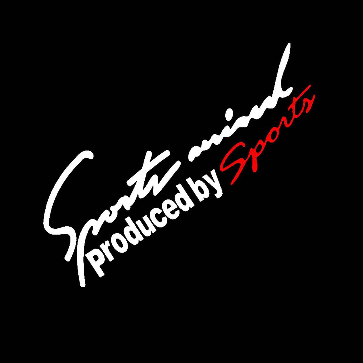 Car Styling Sports Mind Sticker Emblem Badge-White + Red