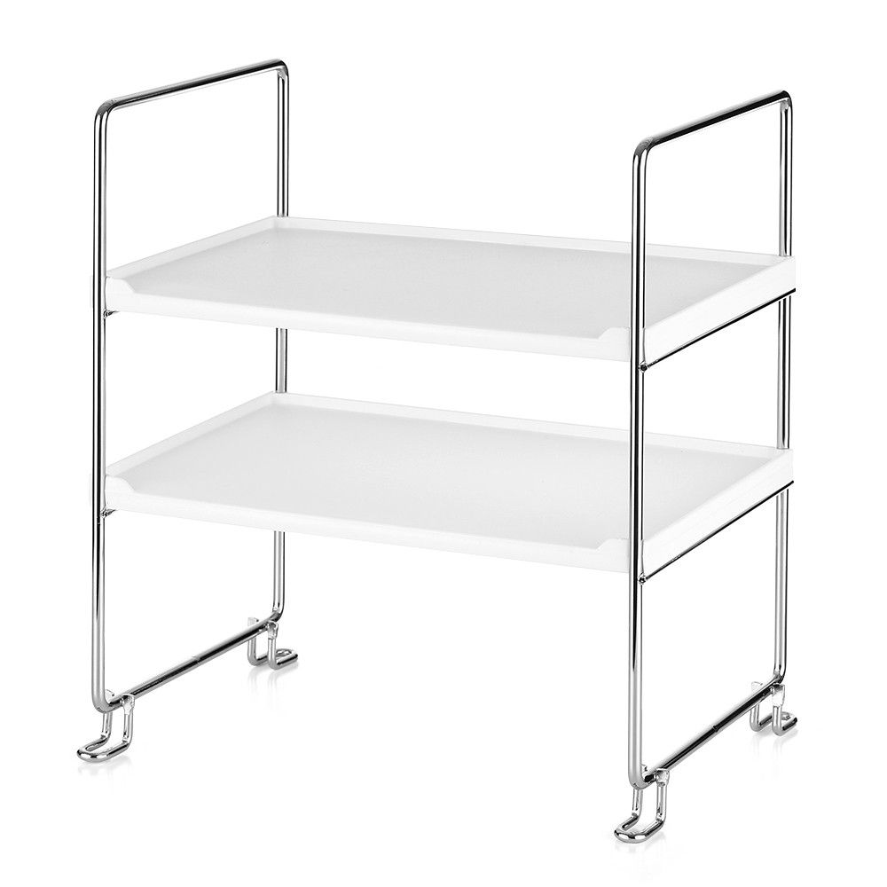 2-Tier Freestanding Stackable Organizer Shelf