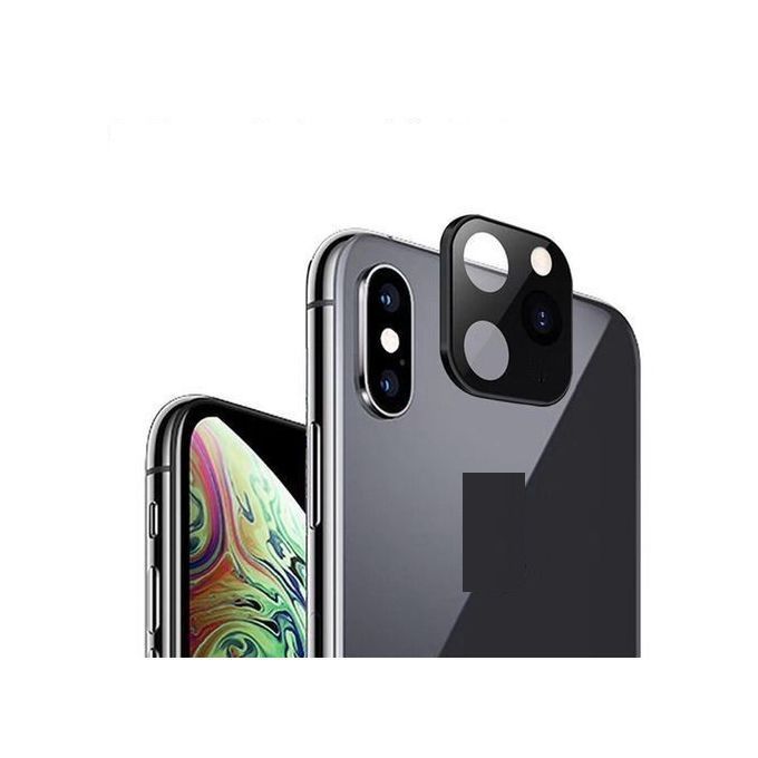 Camera Converter For I-Phone X XS Max Change To Looks Like For IPhone 11 Pro Max Back Camera Lens Protector Film-Black