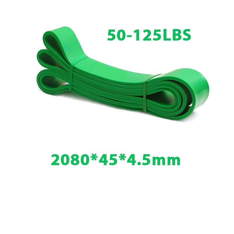 2080mm Pull Up Power Resistance Band Set Elastic Exercises Rubber Band For Fitness-125LB Green