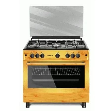 5 Burner Gas Cooker -  60 cm By 90 cm -  Wood