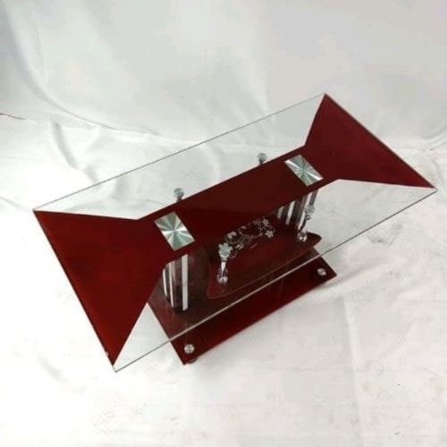 Tempered Glass Center Table -  Brown