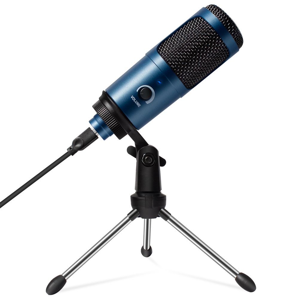 Usb Microphones Blue Metal Streaming Cardioid Mic Condenser