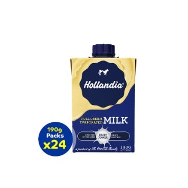 Evaporated Full Cream Milk - 190g&times;24Pieces