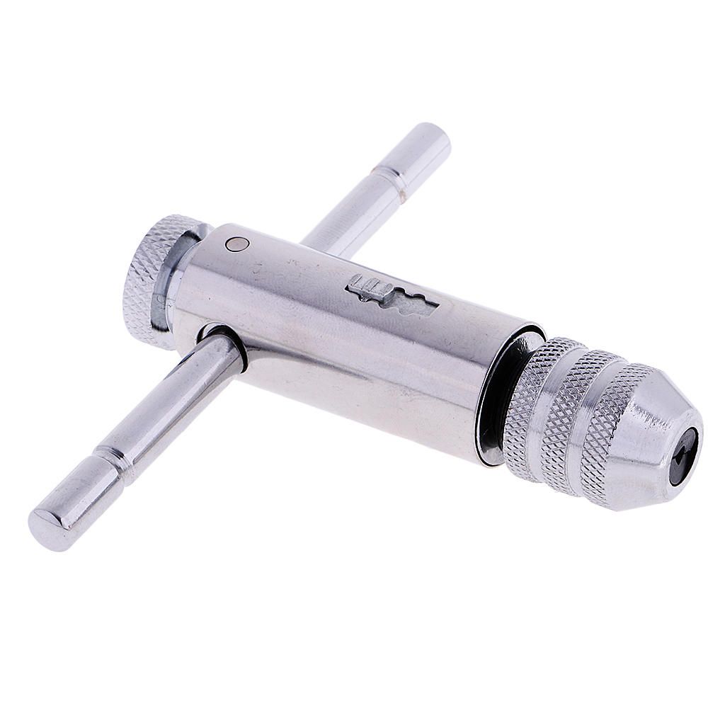 Carbon Steel T-Handle Reversible Tap Wrench Tapping Threading Tool M3