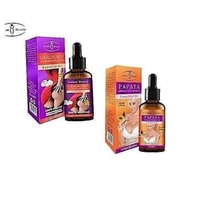 Papaya Garlic Hip Enlargement + Papaya Breast Enlarging Oil - 20ml