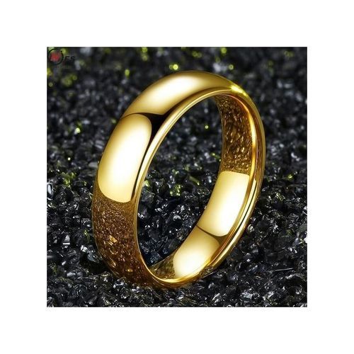 Never Fading Gold Color 6mm Brand Rings