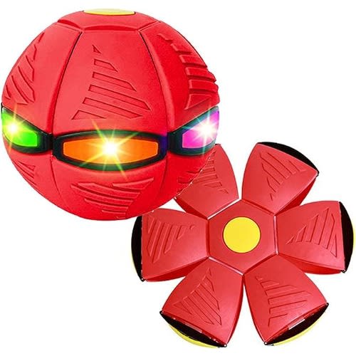 TD4PETS - UFO Pet Glowing Interactive Ball - Red