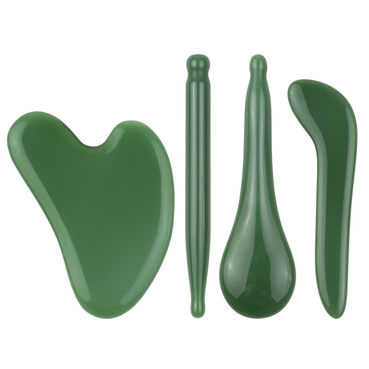 Jade Massage Tool Set 4 Pack Scrapers Facial Tool For Facial