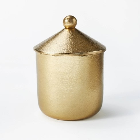 Threshold Tall Brass Canister