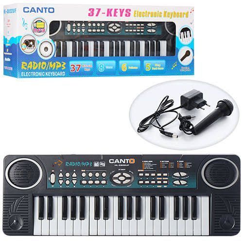 Kids Electronic Keyboard With Microphone & Radio