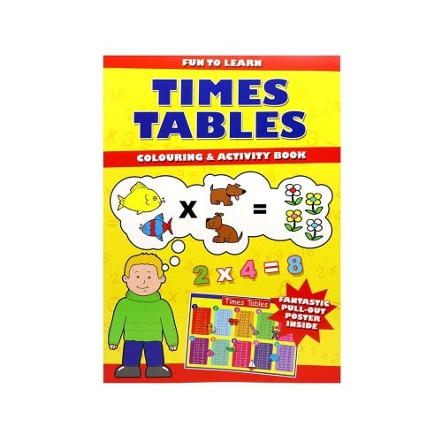 Fun To Learn - Times Tables Colouring & Activity Book