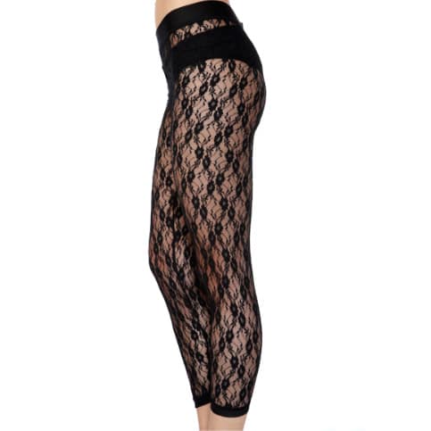 Lace Leggings - Chocolate Brown