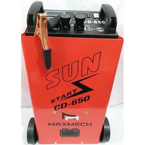 Maxmech Heavy Duty Car Battery Charger/ Booster Starter -12v 24v -Cd 650a