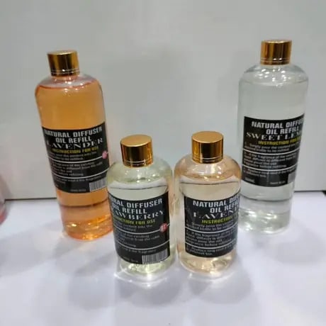 Natural Diffuser Refill Oil 500ml - 2 Pcs And 250ml - 2 Pcs