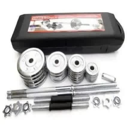 Dumbbell Set With Barbell - 50kg