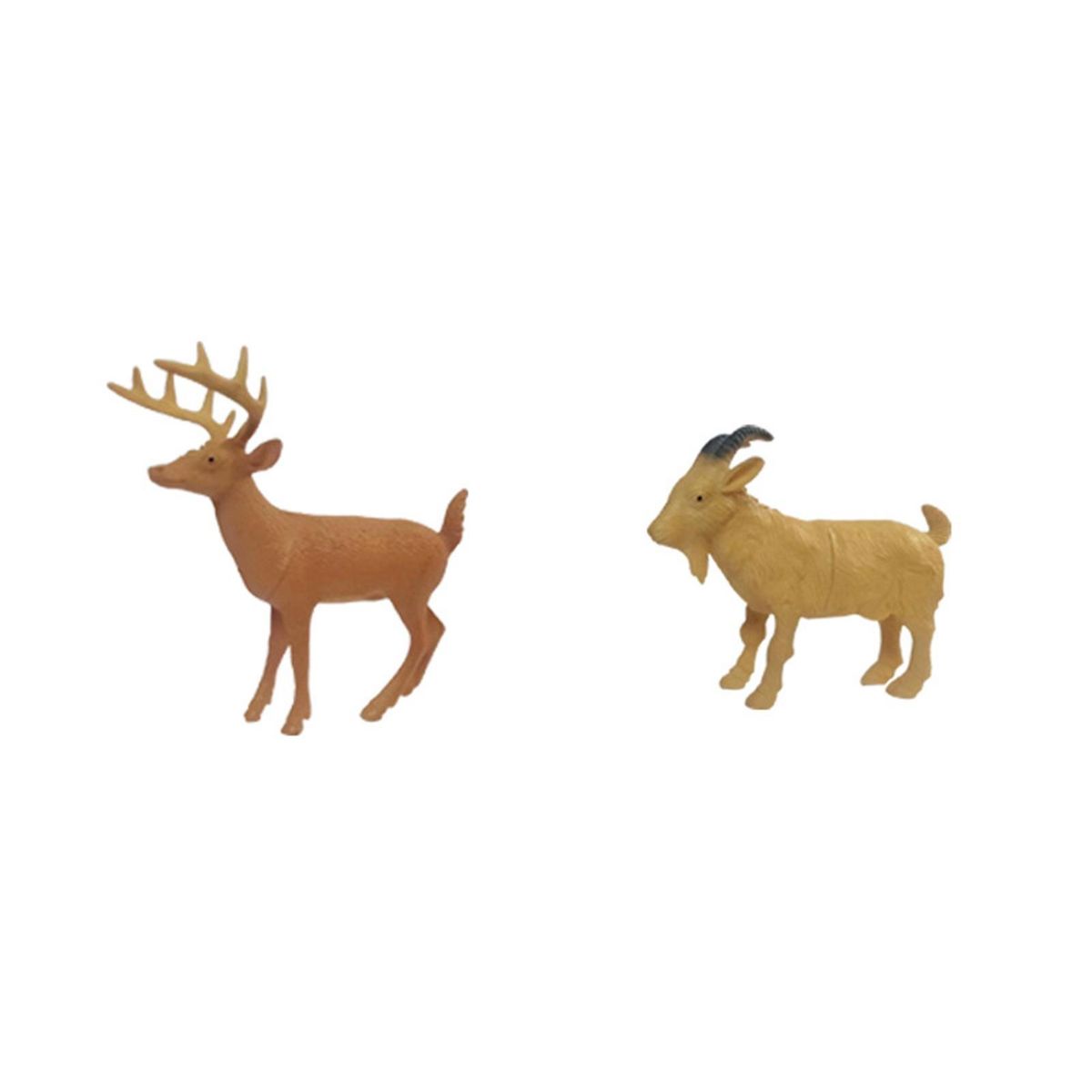 2Pcs Animal Ornaments Animal Statue Figurines Desktop Decoration