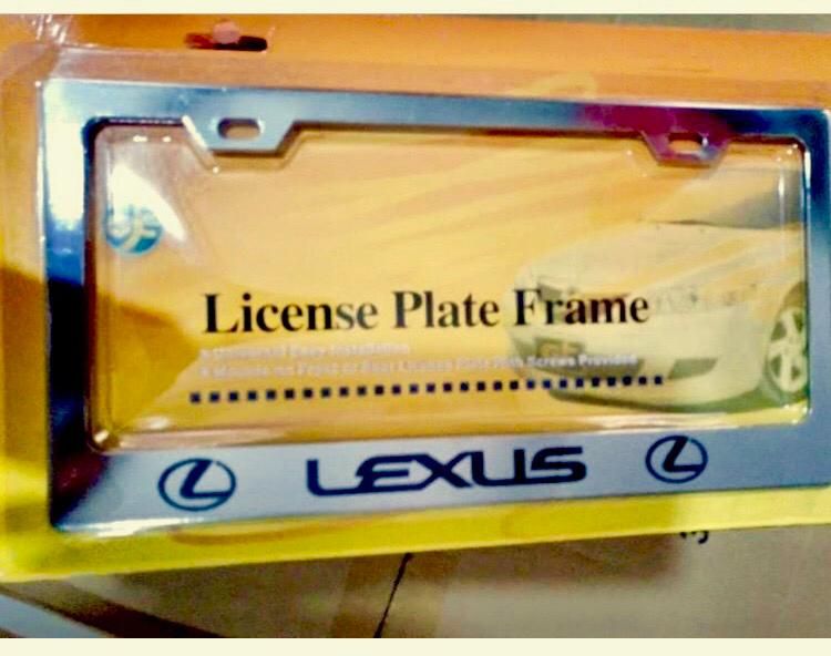 Lexus Crested License Plate Frame