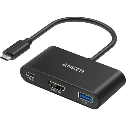 Power Expand Multi-function USB-C Hub - 3-in-1-Black