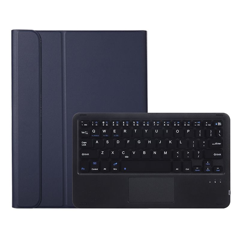 Bluetooth Keyboard Leather Case For Samsung Galaxy Tab S8 11 Inch SM-X700 / SM-X706(Blue)