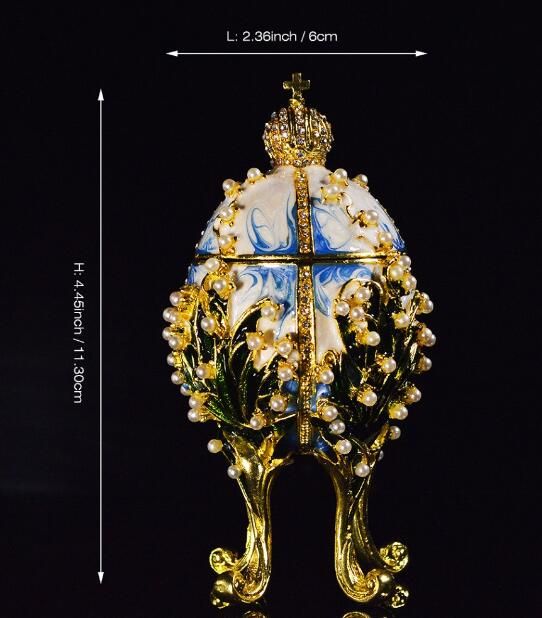 Arrival Unique Handicraft Red Faberge E For Trinket Box