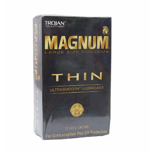 Trojan Magnum Thin Condom - 12Count