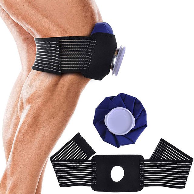 Knee Protector Brace Ice Bag Pack Wrap Suppor Pain Relief