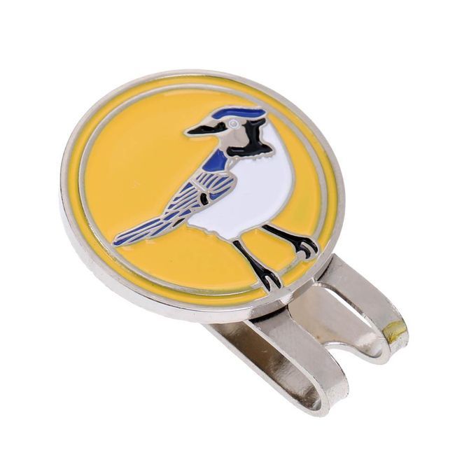 Golf Hat Clip Ball Marker Magnetic Portable Blue/Yellow - Yellow