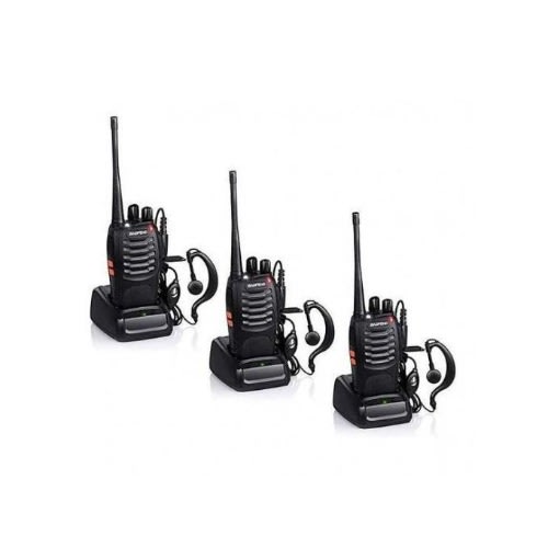 Walkie Talkie Radio With Earpiece - 3 Pieces