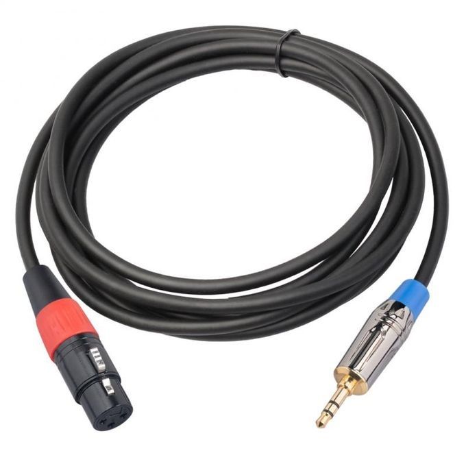 Audio Cable Canon XLR Female To 3.5 Jack Male Aux Connector