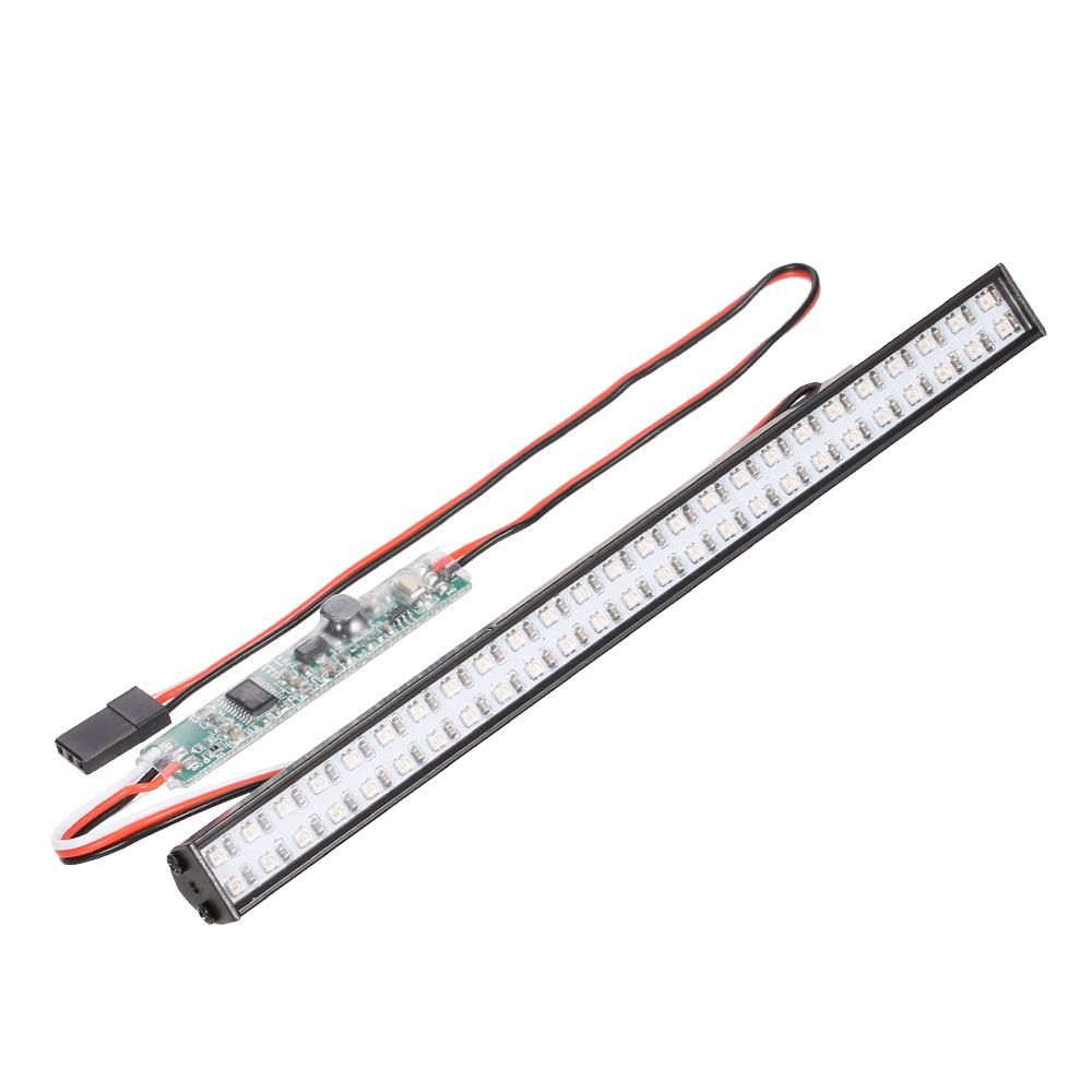 RC Car LED Lights Bar With L-shaped Bracket 147mm/5.8in Metal Roof Lamp Light Headlight 50LEDs Light for Axial SCX RC Car 1/10 Traxxas TRX-4 Trx-6 HSP DIY RC Trucks Parts
