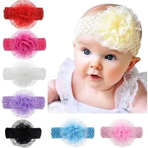 Baby Girl Band Hair Accessories - Multicolour -6 In 1